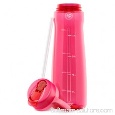Pogo BPA-Free Plastic Water Bottle with Flip Straw 556107595